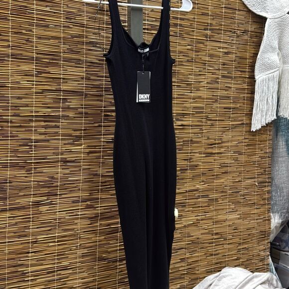 Dkny Jeans Ribbed Tank Sweater Dress Size M - Picture 2 of 3